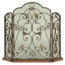 Ambella Home Collection 05127-460-001 - Scrolled Iron 3-Panel Fireplace Screen