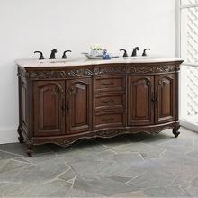 Ambella Home Collection 06227-110-526 - Provincial Double Sink Chest - Dark