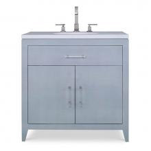 Ambella Home Collection 09223-110-335 - Shagreen Sink Chest - Polar Blue