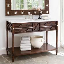Ambella Home Collection 17554-110-401 - Spindle Sink Chest - Walnut