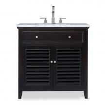 Ambella Home Collection 17590-110-326 - Louvered Sink Chest - Hand Rubbed Raven