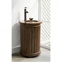 Ambella Home Collection 24088-110-221 - Column Pedestal Sink Chest - Weathered G