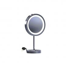 Baci Remcraft EH130-LED CHR - Baci Basic Round Table Mirror - Halo -