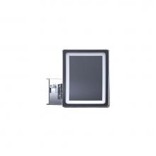 Baci Remcraft EH20-LED-HW BNZ - Baci Basic Square Double Arm Wall Mirror - Halo -