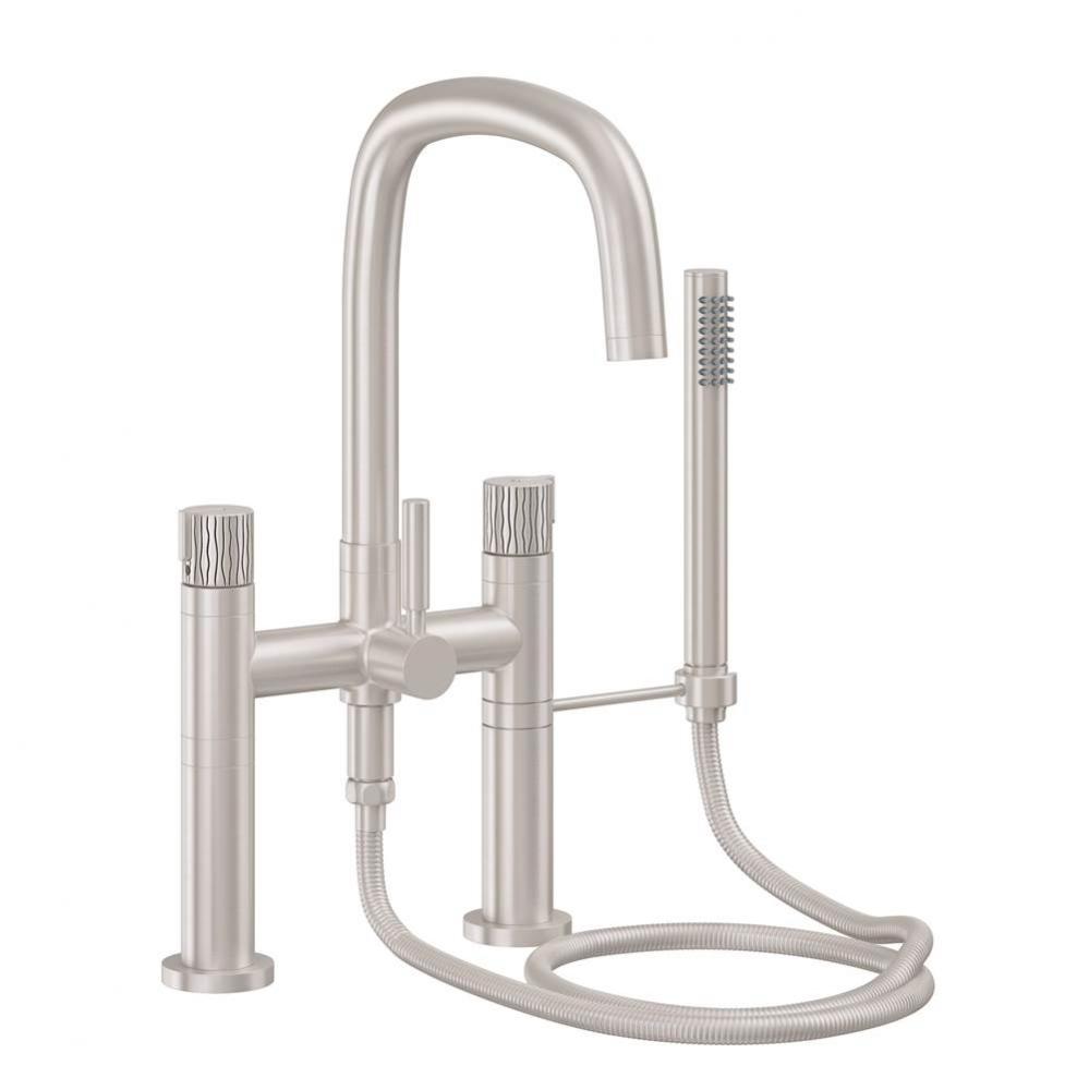 Contemporary Deck Mount Tub Filler