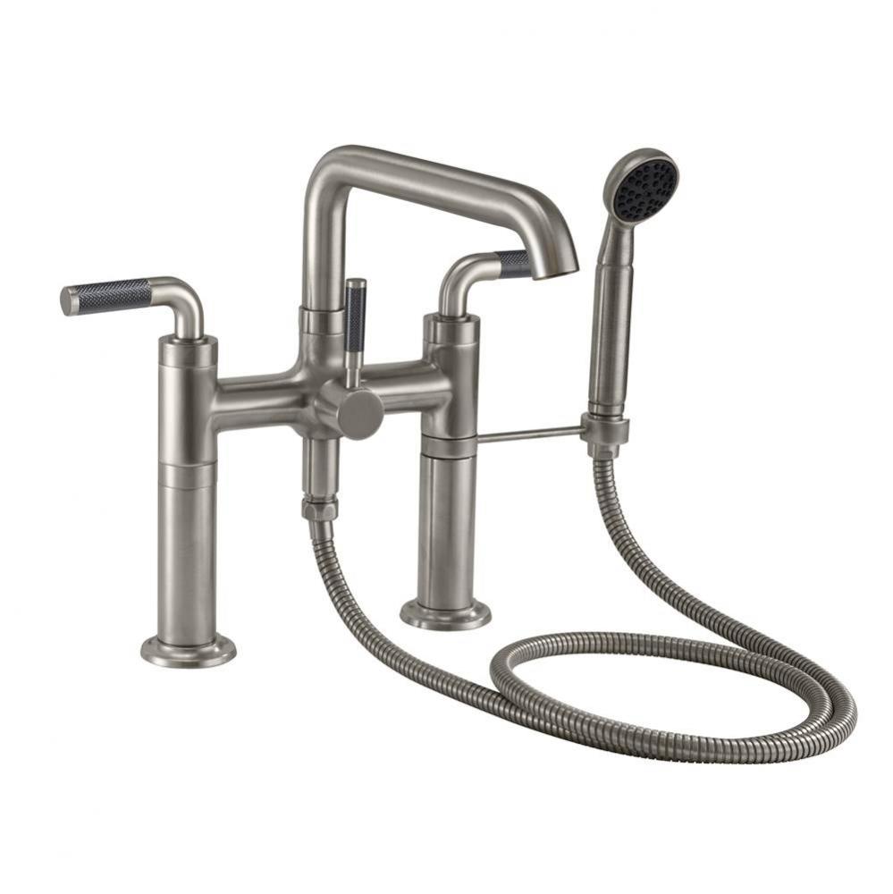 Industrial Deck Mount Tub Filler - Low Quad Spout