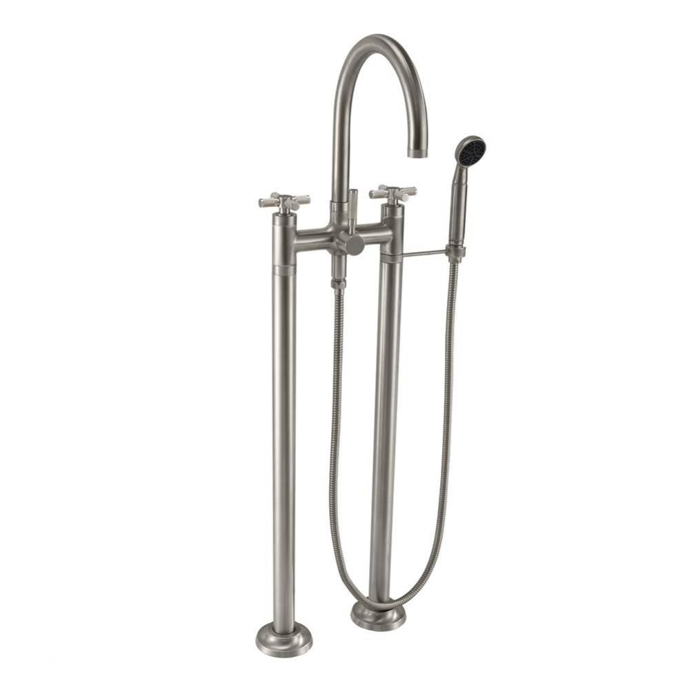 Industrial Floor Mount Tub Filler - Arc Spout