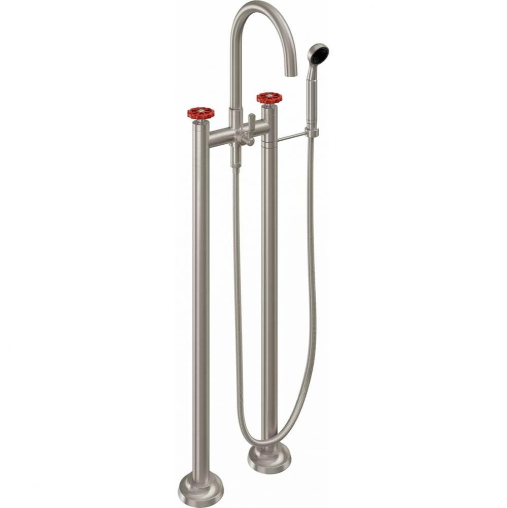 Industrial Floor Mount Tub Filler - Arc Spout