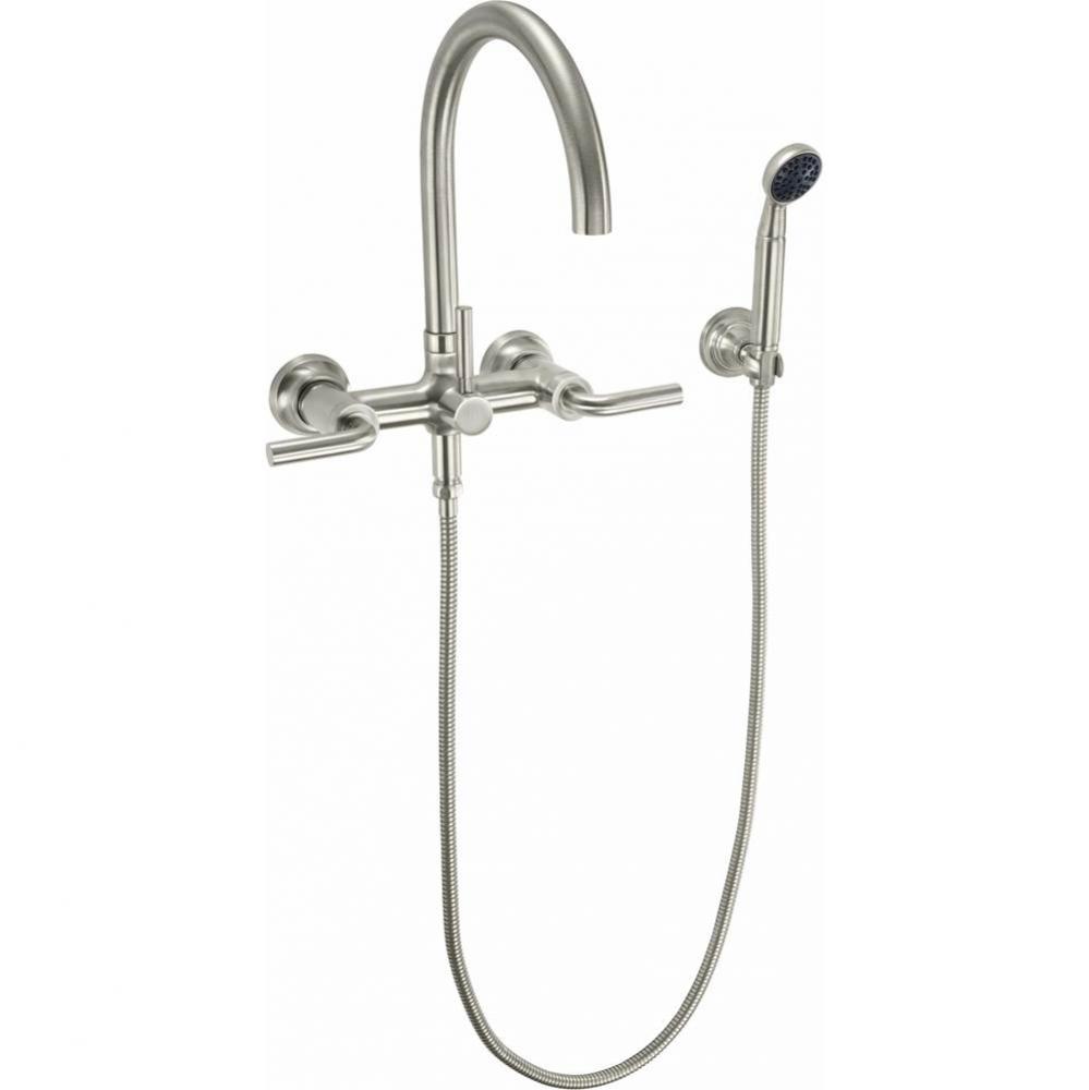 Industrial Wall Mount Tub Filler - Arc Spout