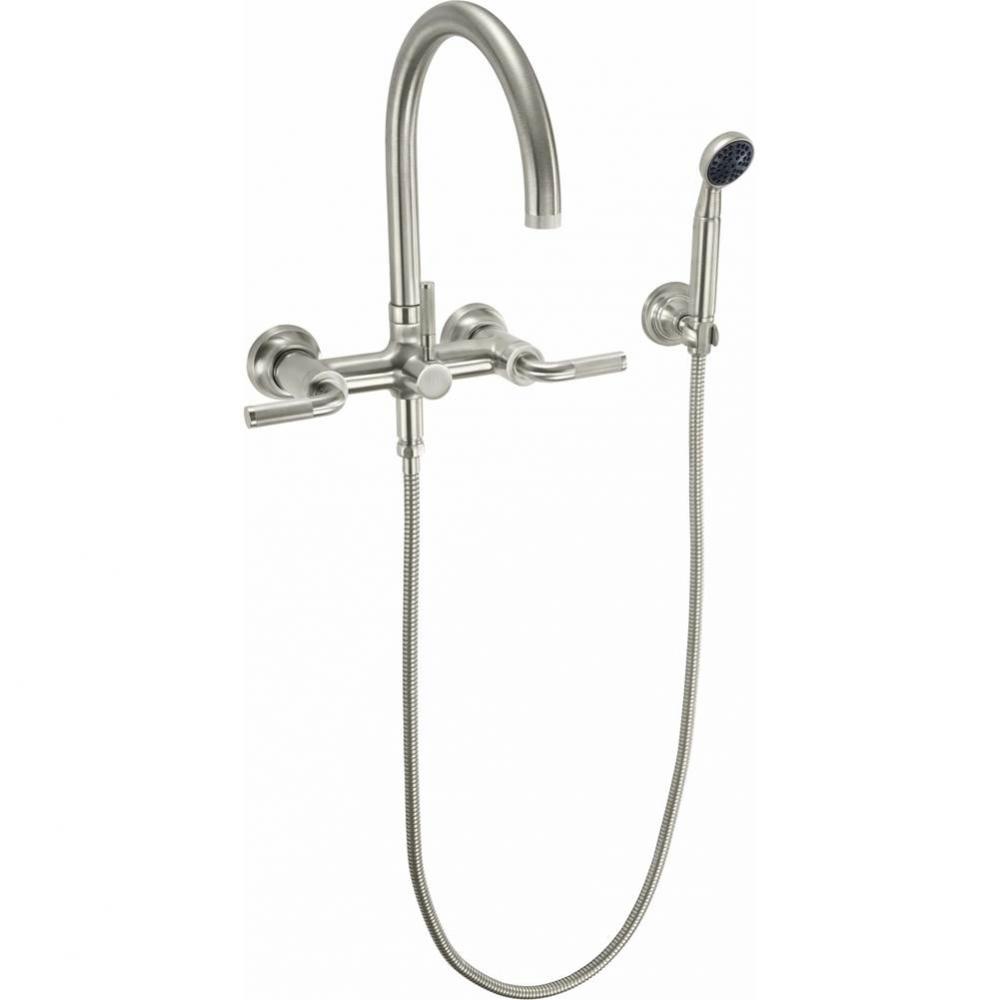 Industrial Wall Mount Tub Filler - Arc Spout
