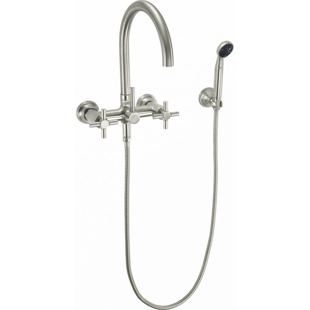 Industrial Wall Mount Tub Filler - Arc Spout