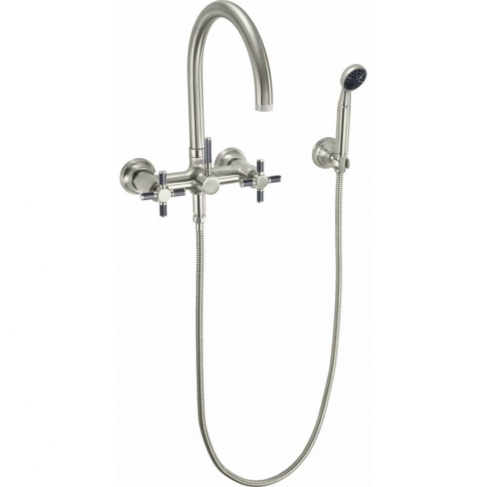 Industrial Wall Mount Tub Filler - Arc Spout