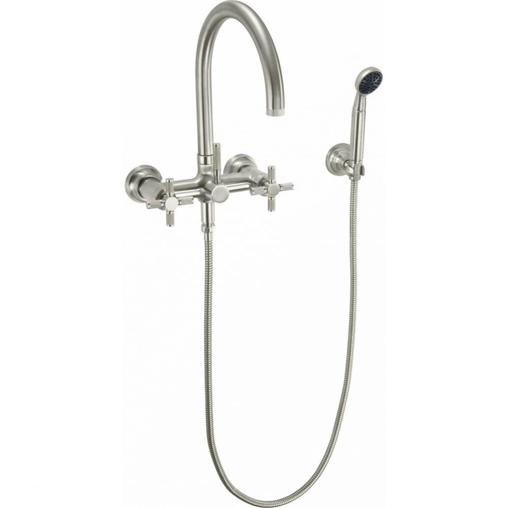 Industrial Wall Mount Tub Filler - Arc Spout