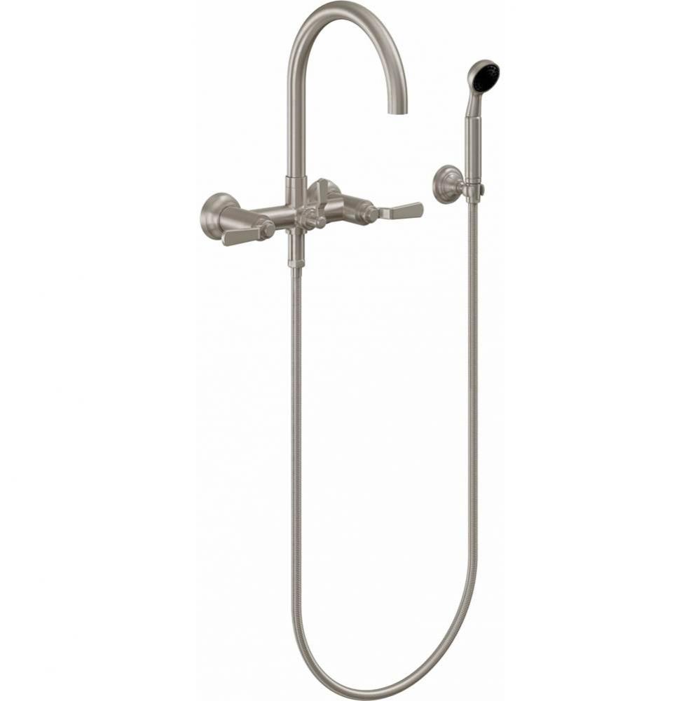 Industrial Wall Mount Tub Filler - Arc Spout