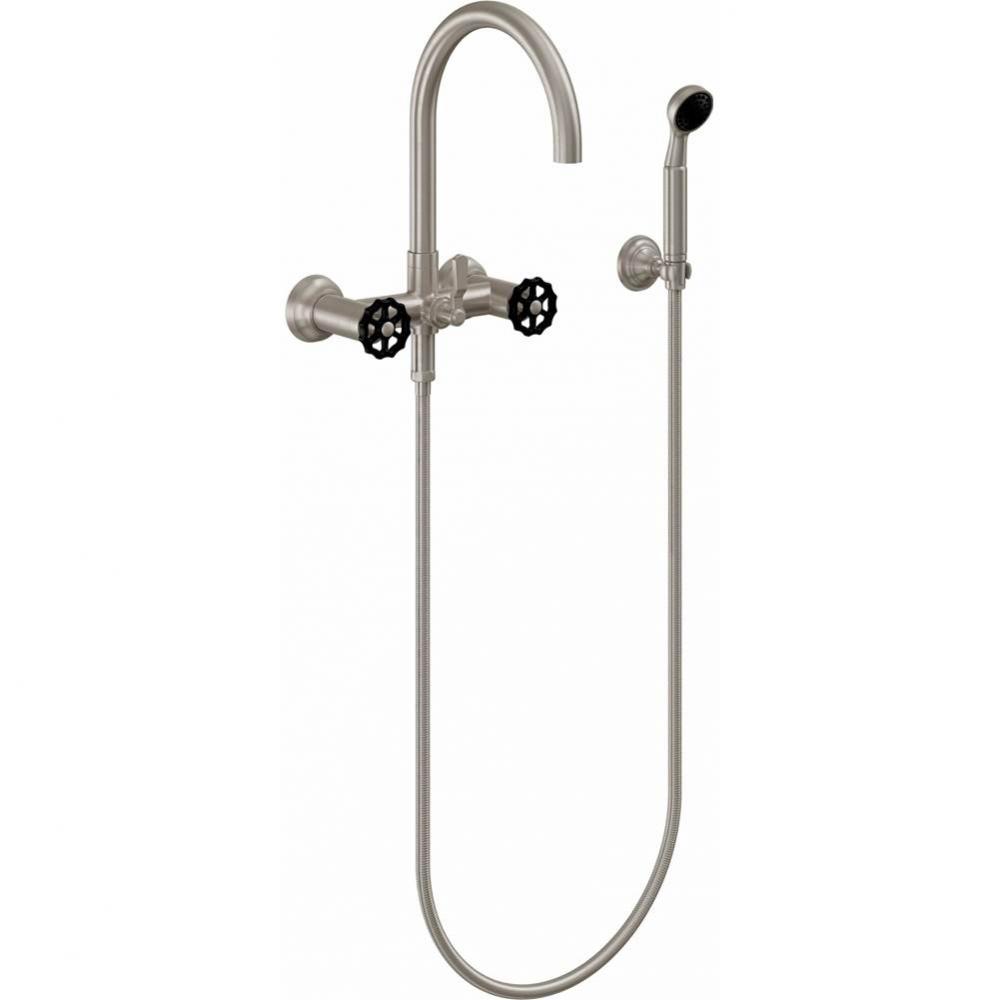 Industrial Wall Mount Tub Filler - Arc Spout