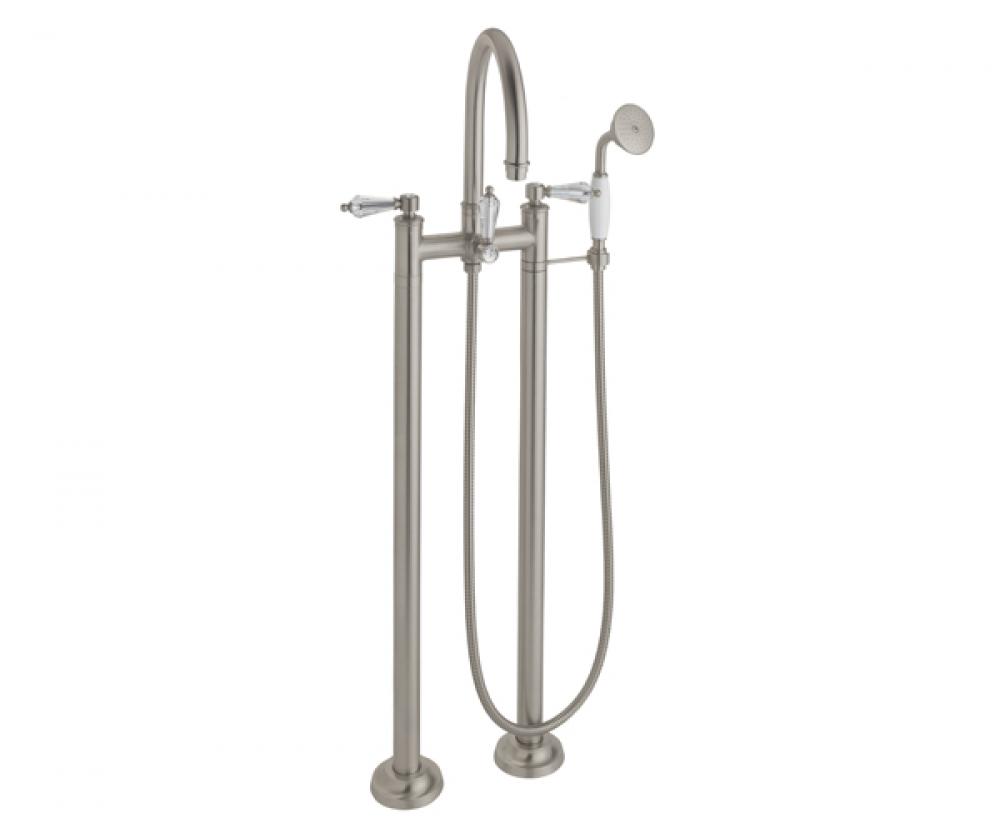 Traditional Floor Mount Tub Filler