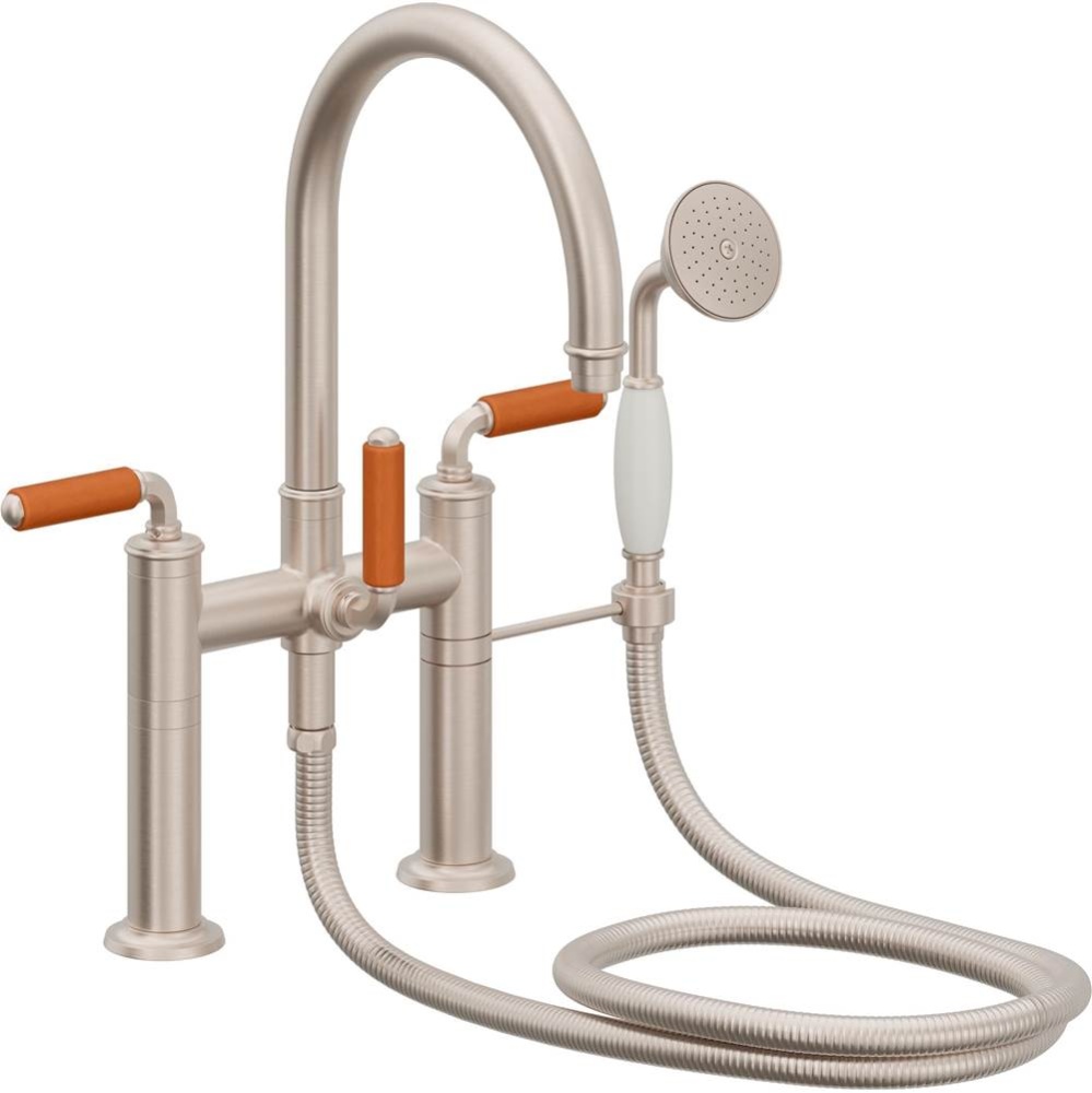 Traditional Deck Mount Tub Filler - Arc Spout