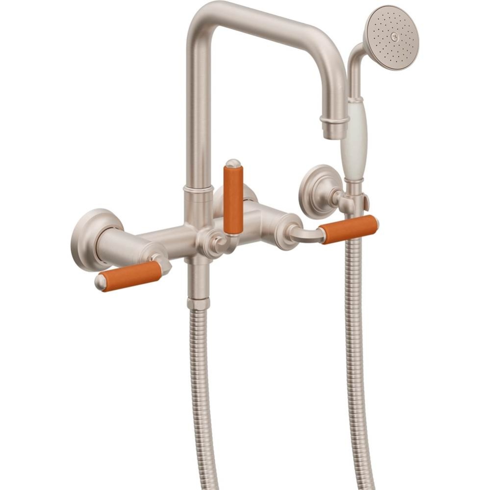 Traditional Wall Mount Tub Filler - Quad Spout