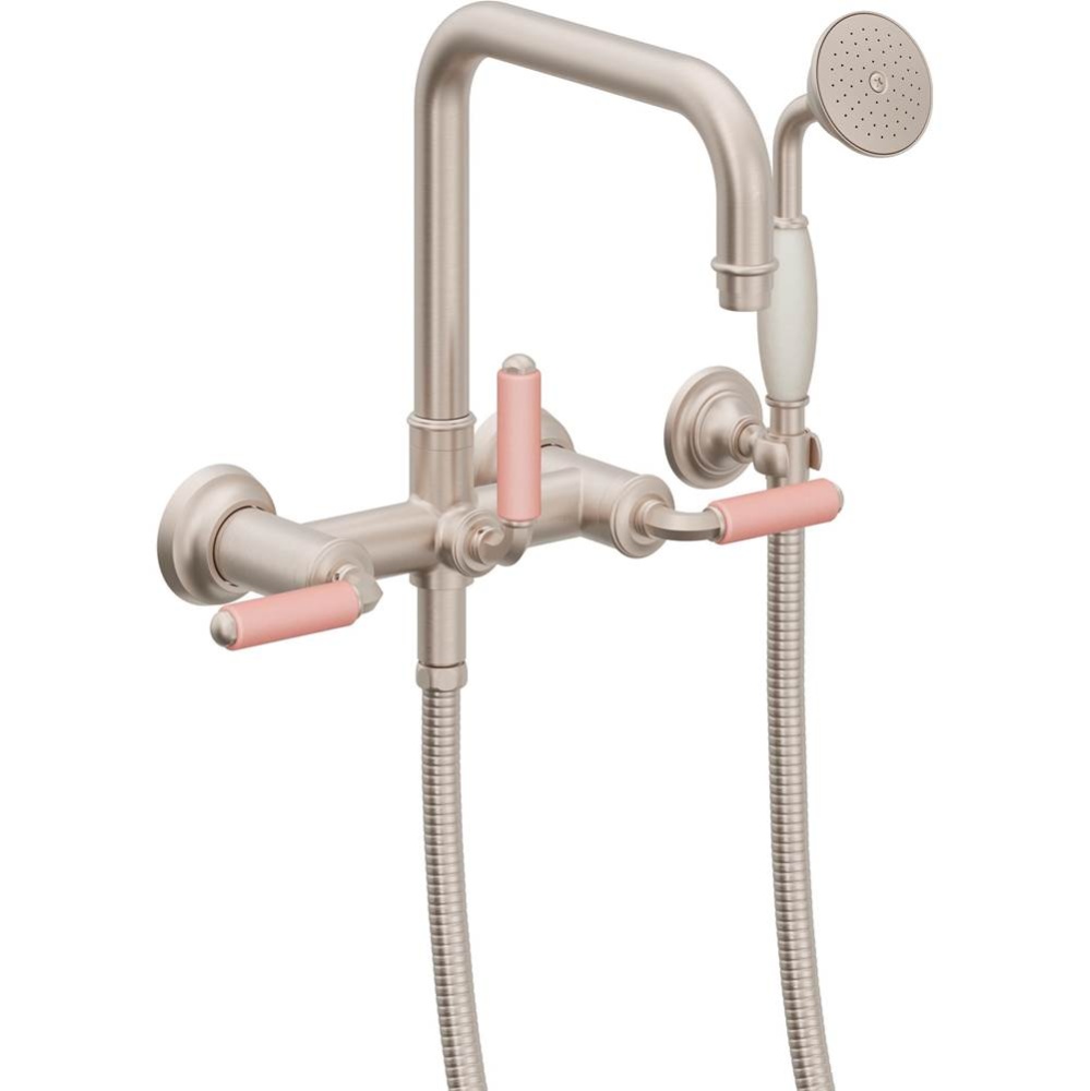Traditional Wall Mount Tub Filler - Quad Spout