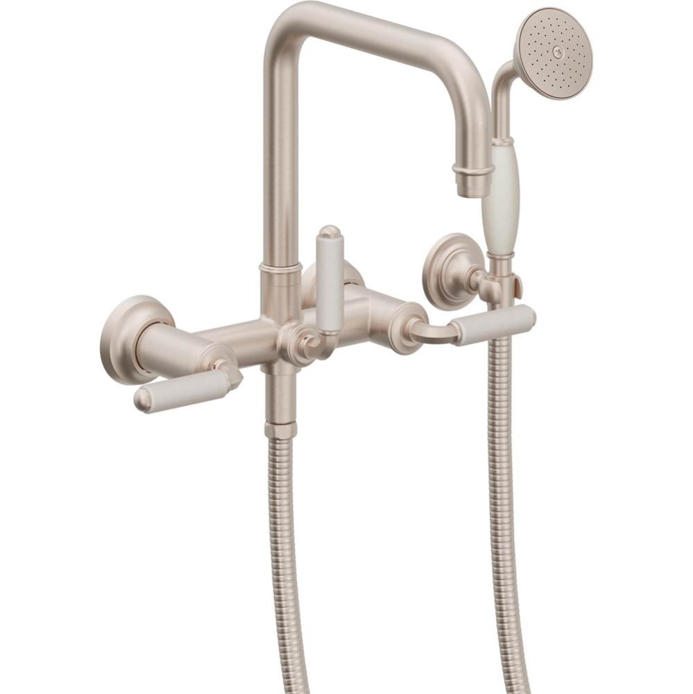 Traditional Wall Mount Tub Filler - Quad Spout