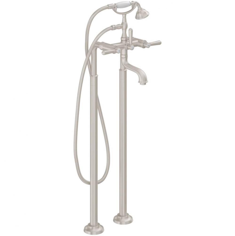 Contemporary Deck Mount Tub Filler - Quad Spout