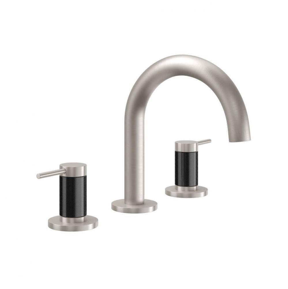 8'' Widespread Lavatory Faucet - Medium Spout; Carbon Fiber Insert