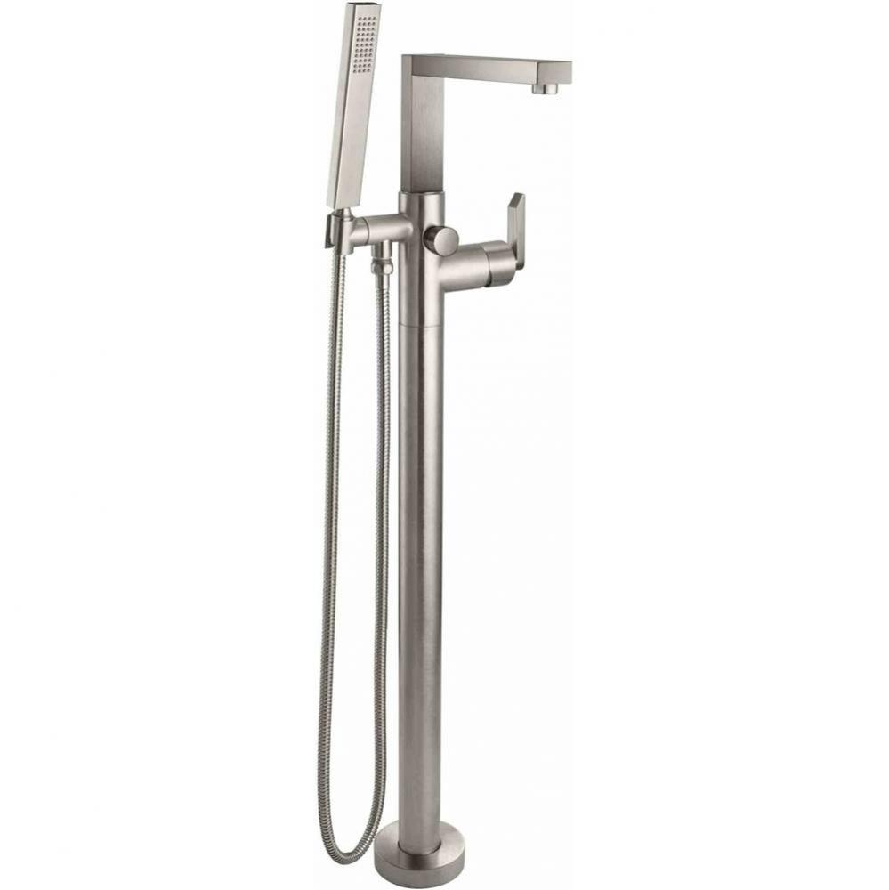 Modern Single Hole Floor Mount Tub Filler
