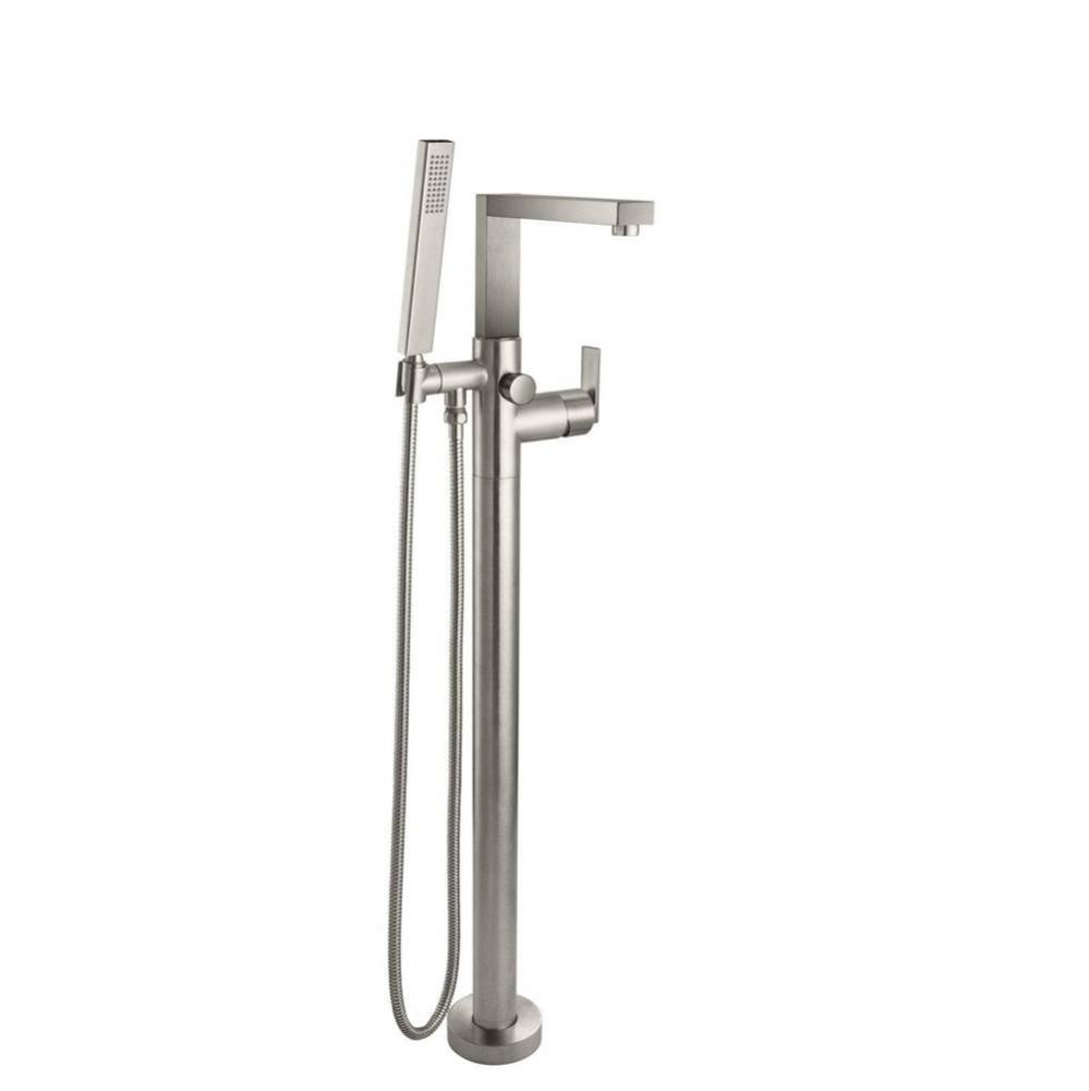 Modern Single Hole Floor Mount Tub Filler