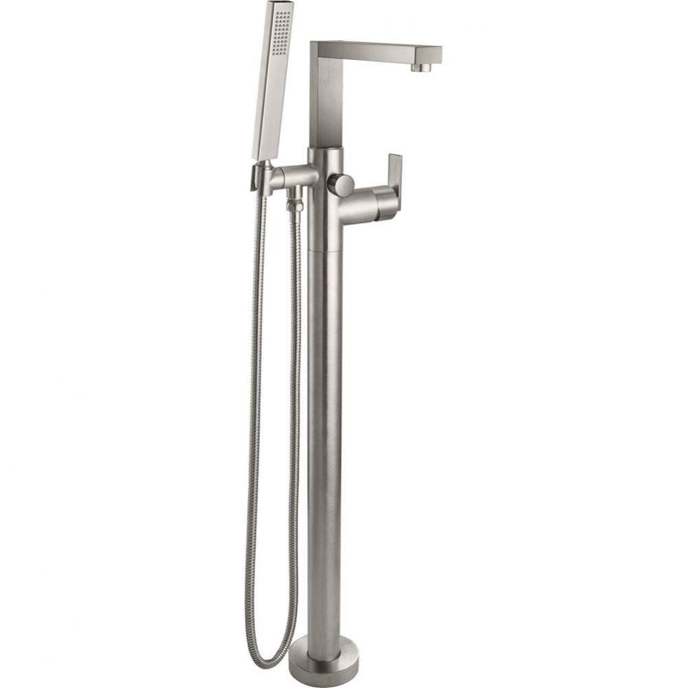 Modern Single Hole Floor Mount Tub Filler
