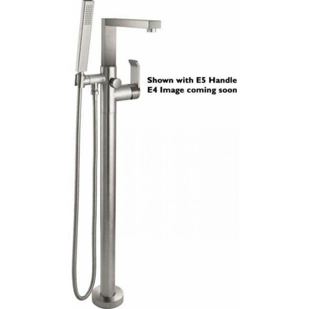 Modern Single Hole Floor Mount Tub Filler