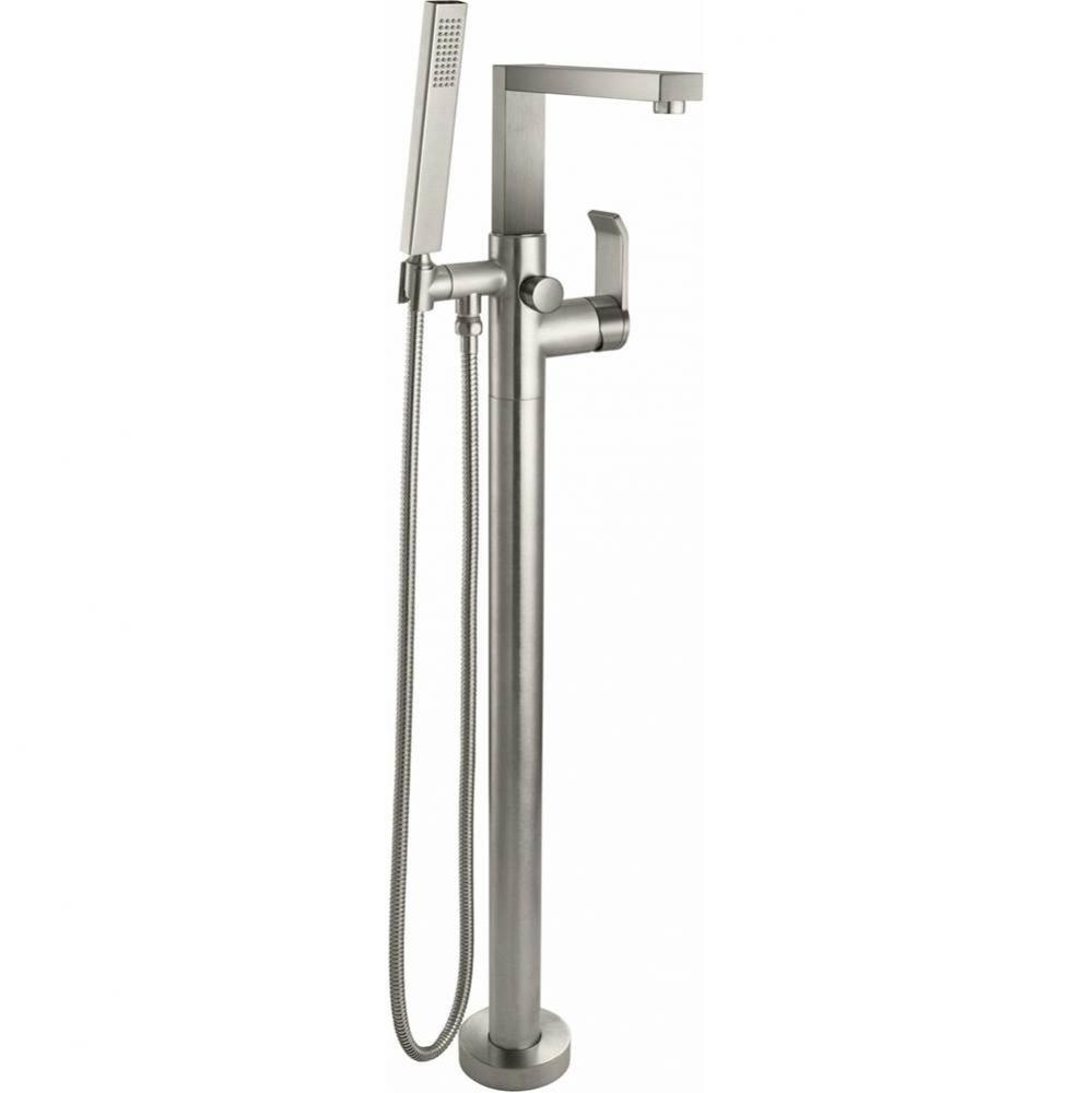 Modern Single Hole Floor Mount Tub Filler