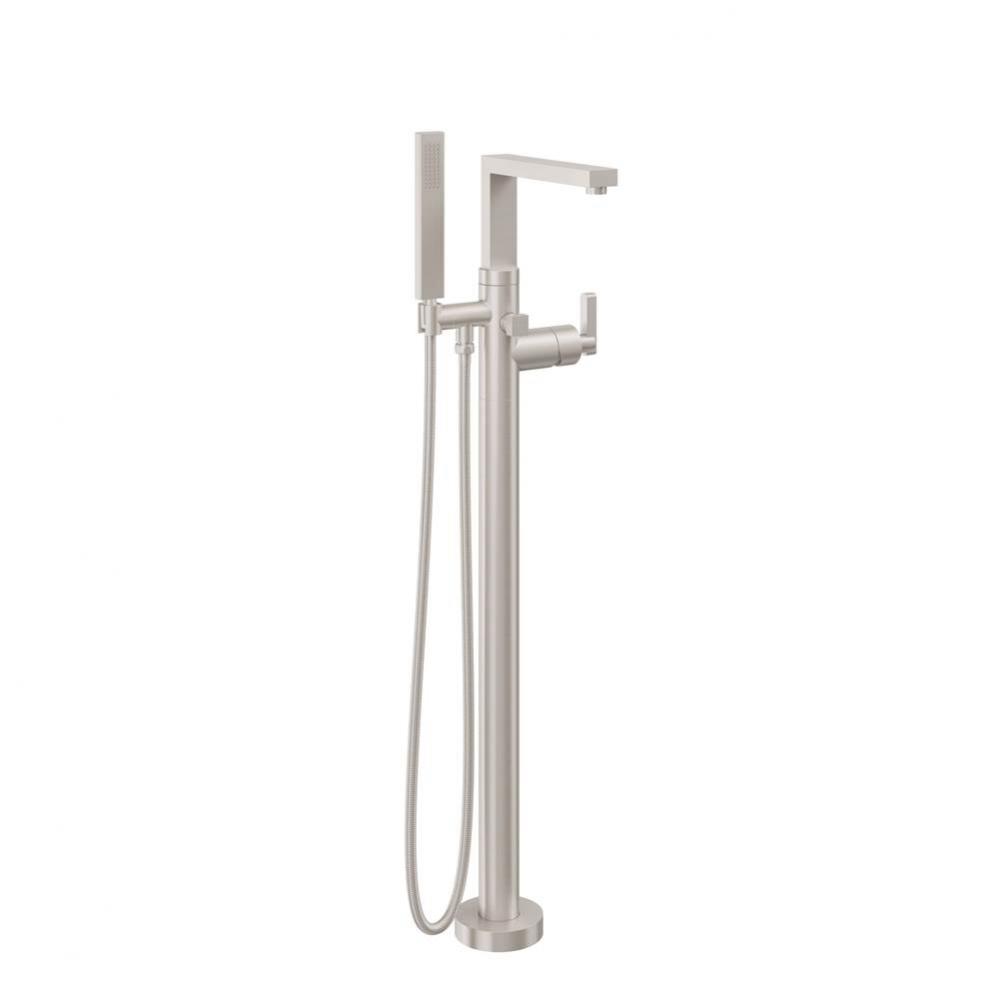 Modern Single Hole Floor Mount Tub Filler