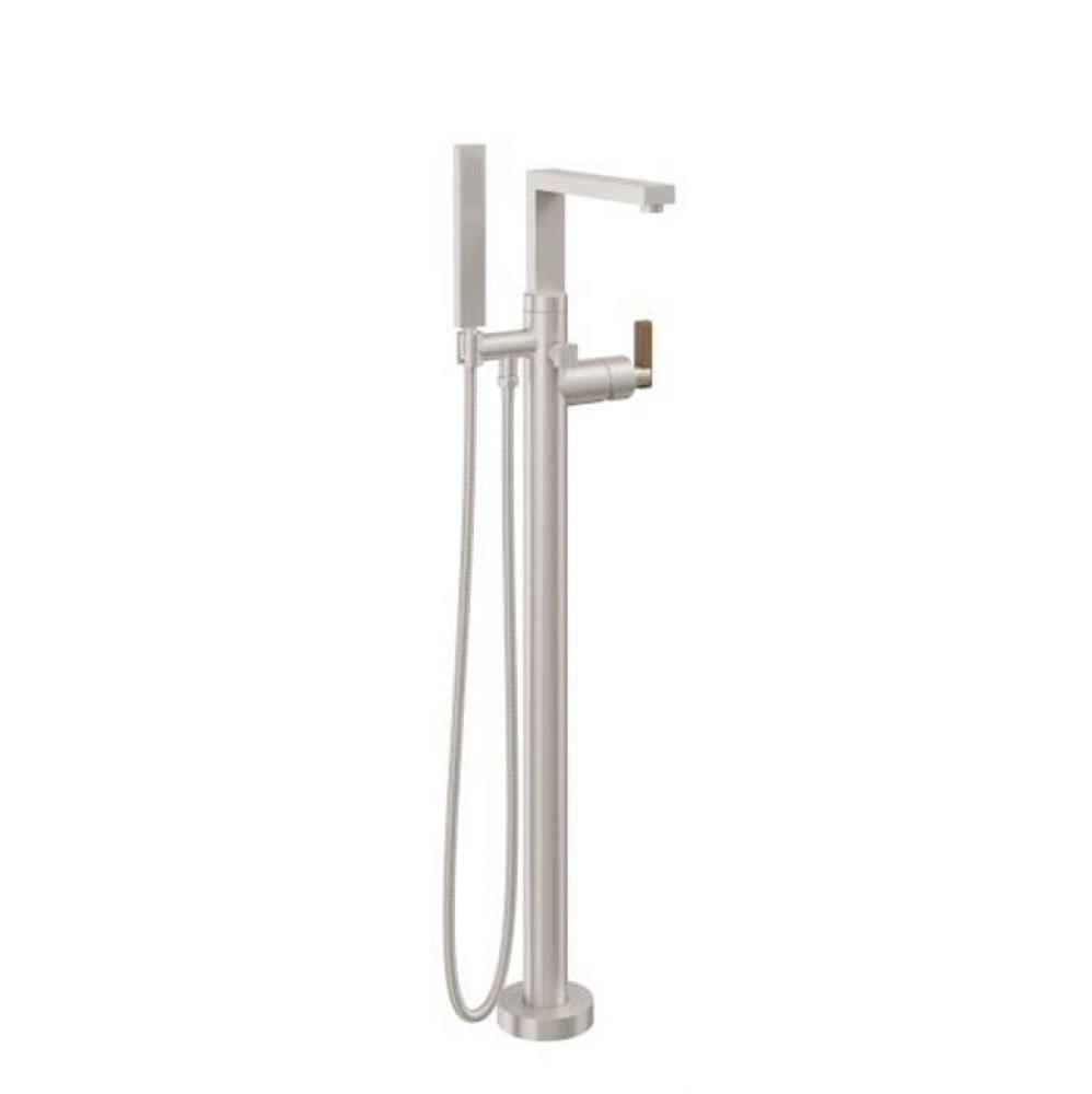 Modern Single Hole Floor Mount Tub Filler