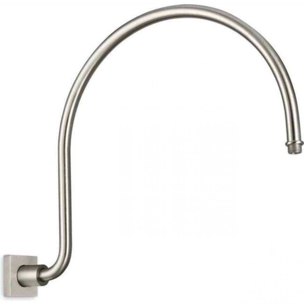 Curved Shower Arm - Square Base