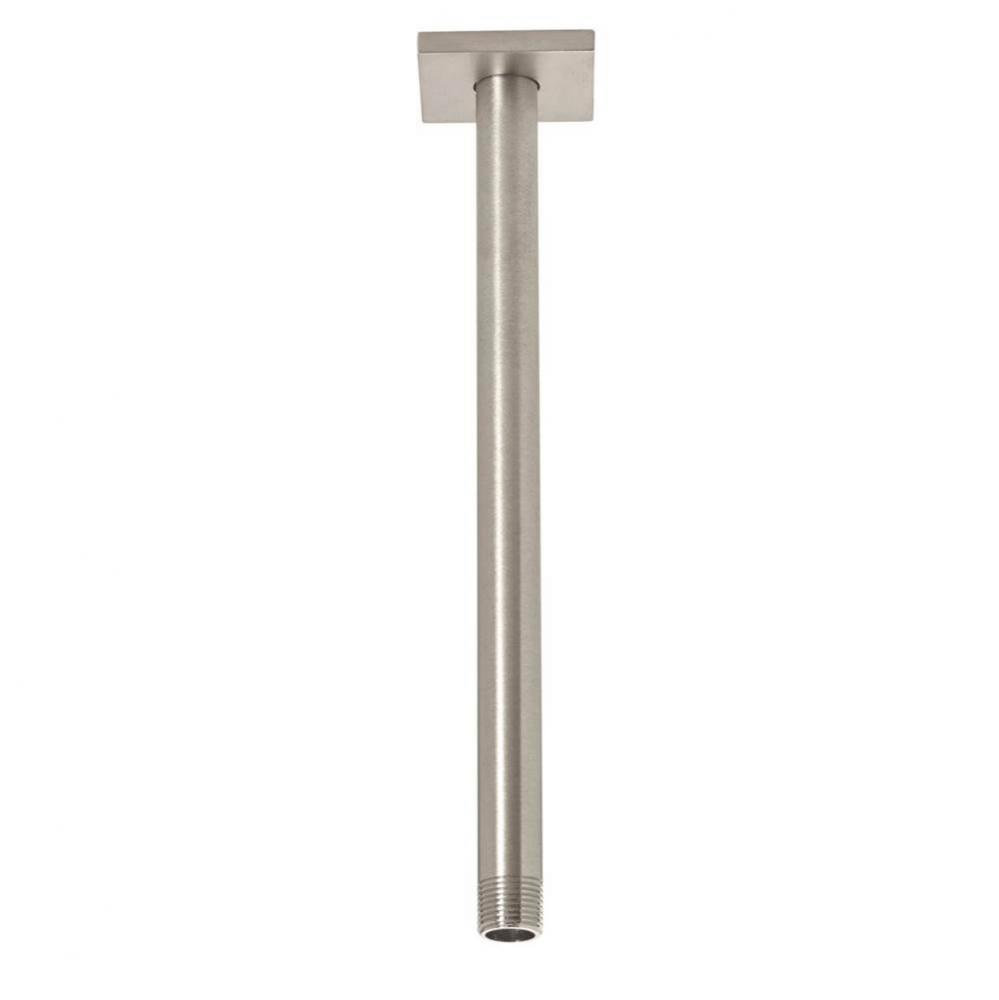 Custom Length Ceiling Shower Arm - Custom Size less than  12'' - Square Base