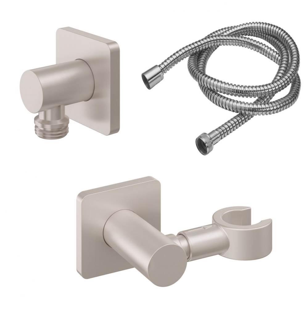 Swivel Wall Mounted Handshower Kit - Rounded Square