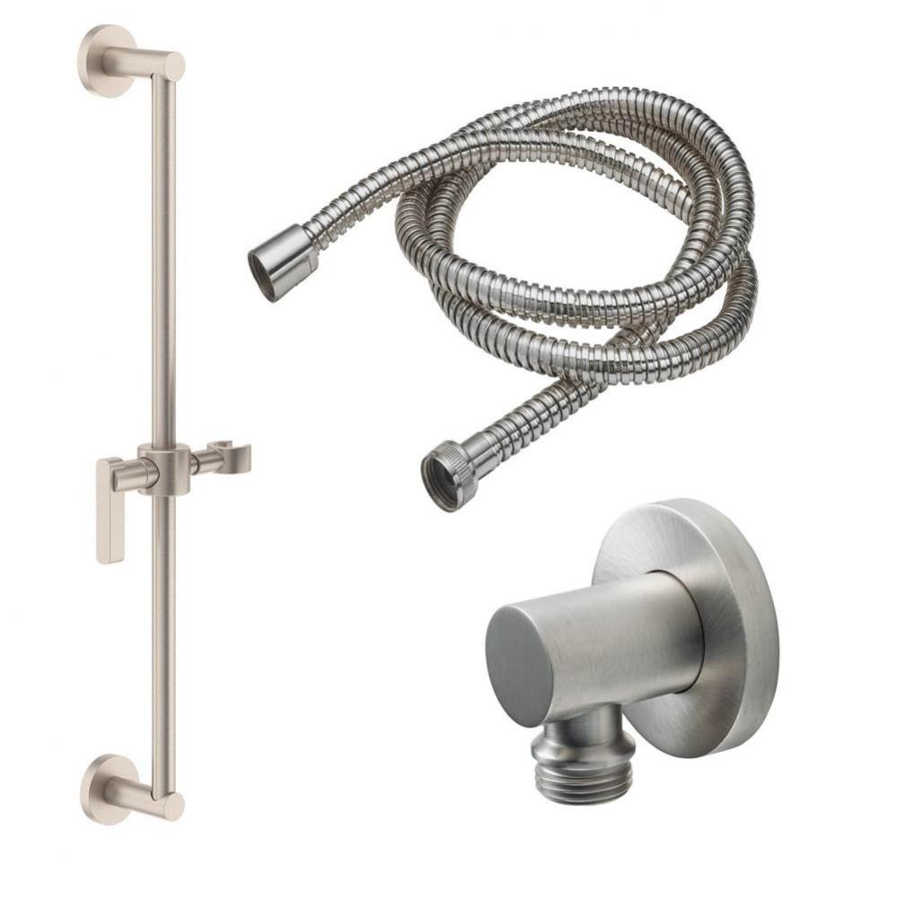 Slide Bar Handshower Kit - Lever Handle with Round Base