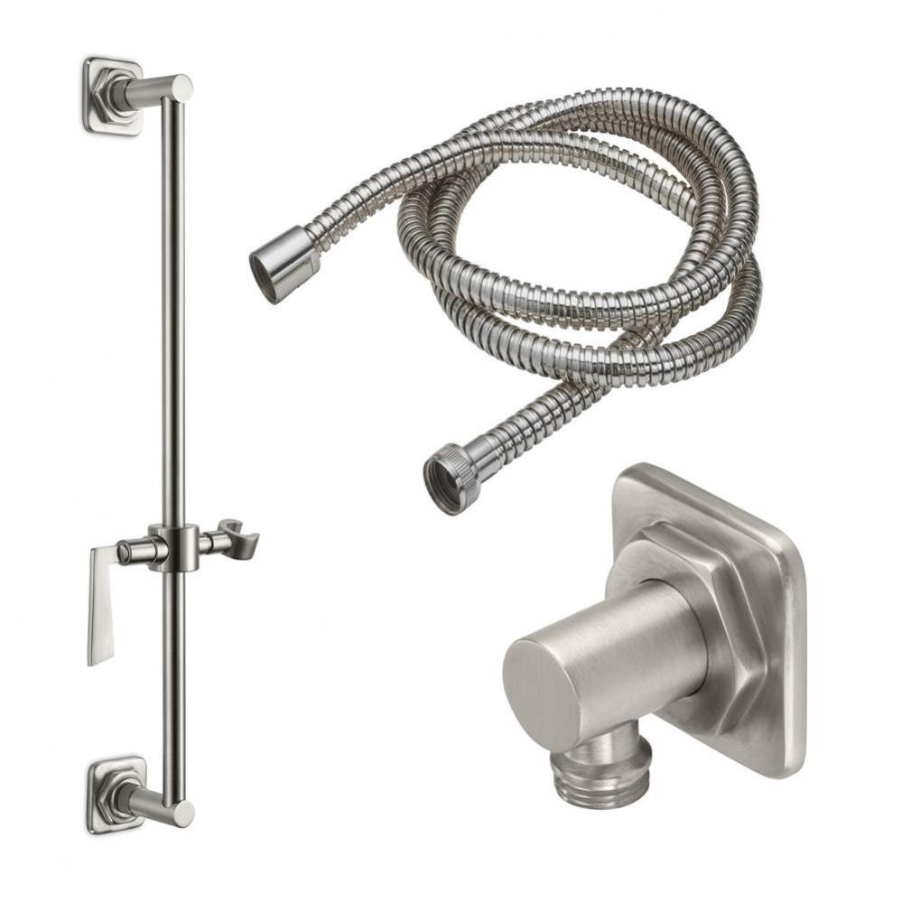 Slide Bar Handshower Kit - Lever Handle with Quad Base