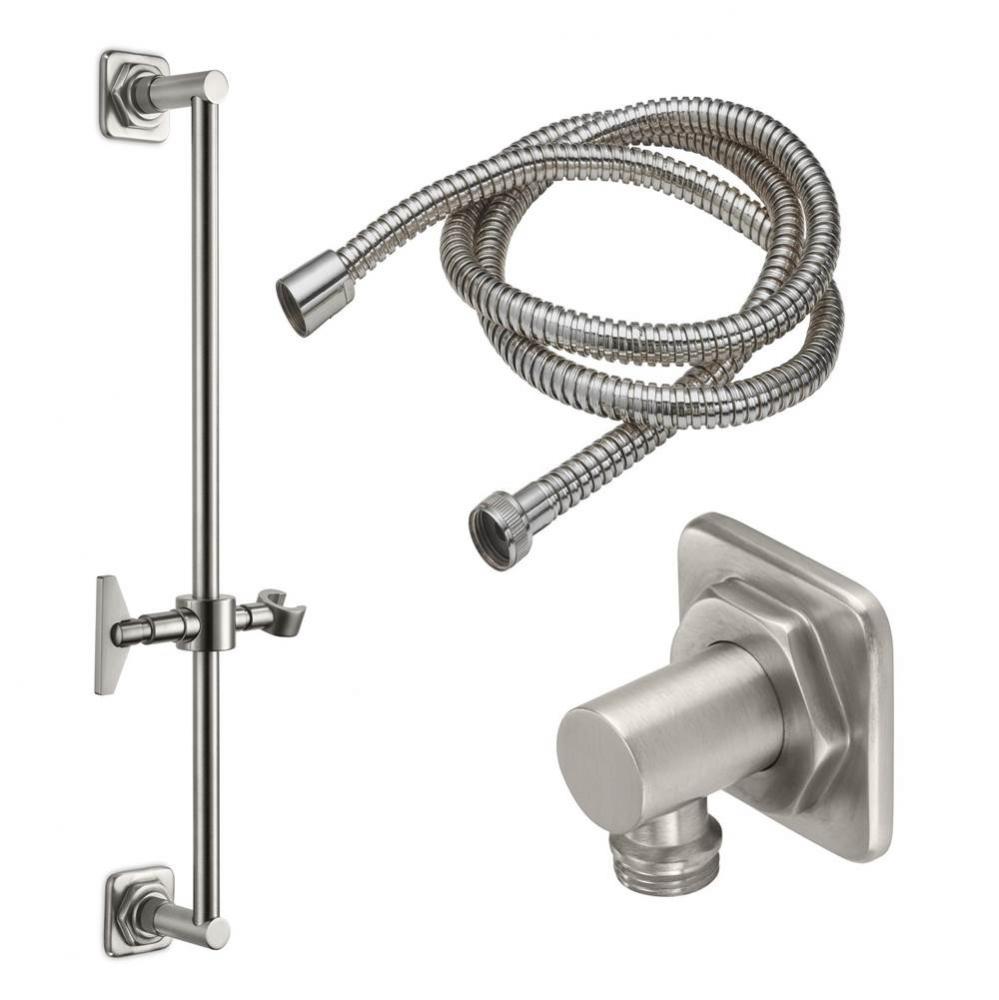 Slide Bar Handshower Kit - Blade Handle with Quad Base