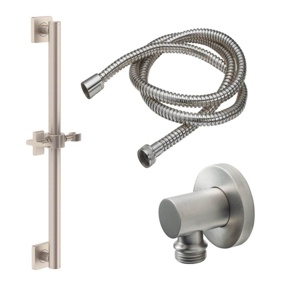 24'' Grab Bar Handshower Kit - Cross Handle with Quad Base