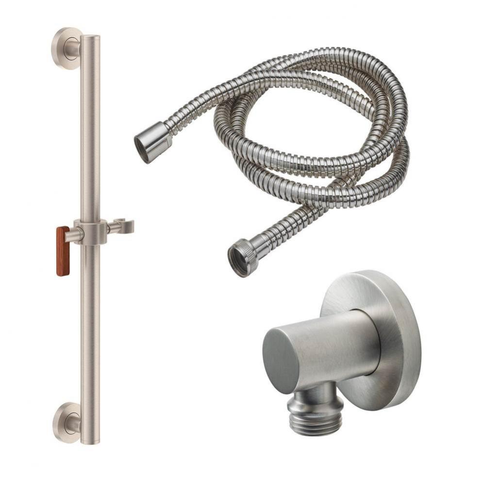 30'' Grab Bar Handshower Kit - Lever Handle with Round Base