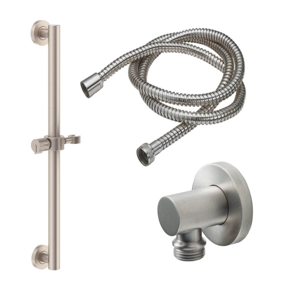 24'' Grab Bar Handshower Kit - Rivulet Intaglio Cylinder Handle with Round Base