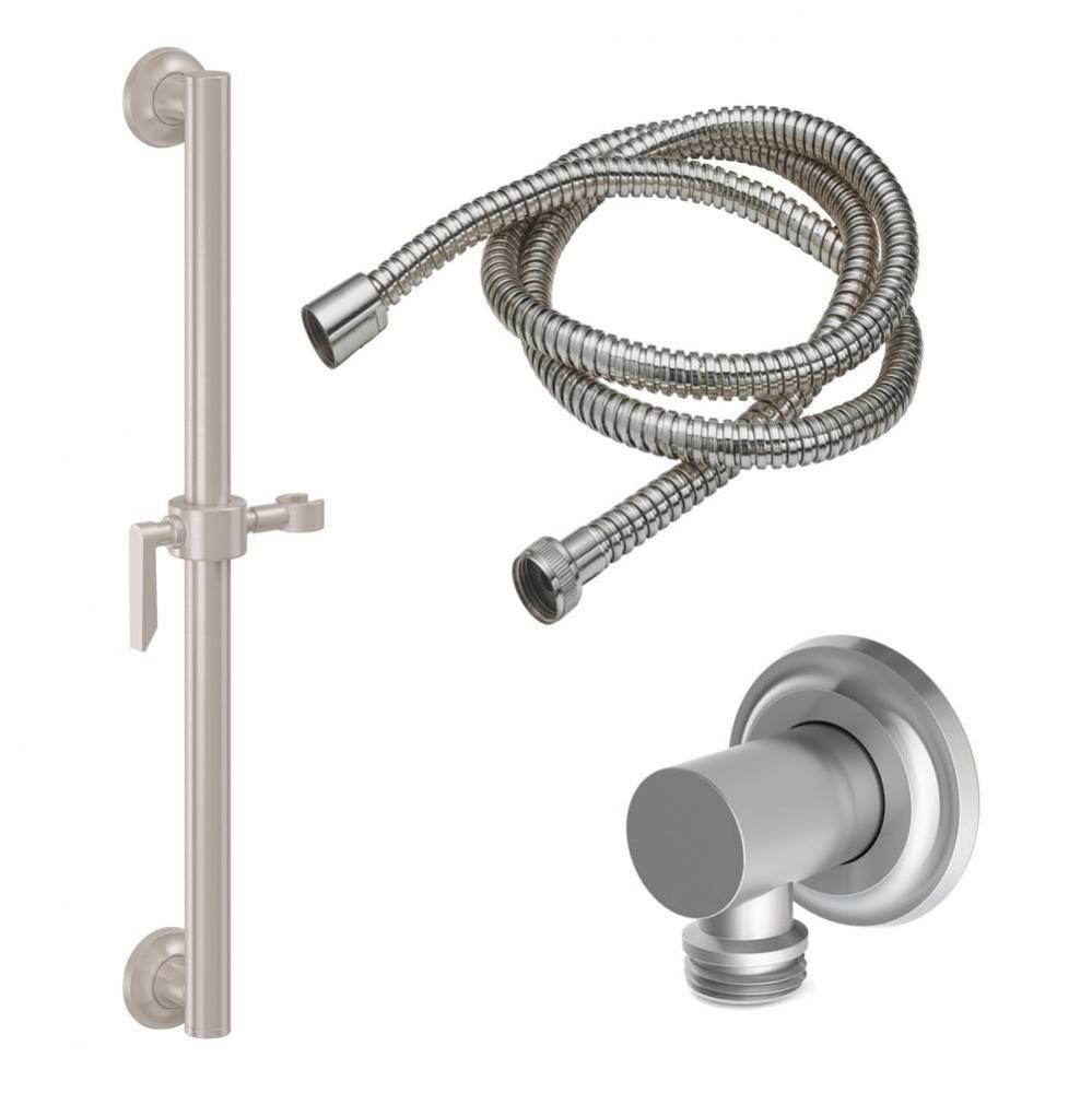 24'' Grab Bar Handshower Kit - Lever Handle with Concave Base