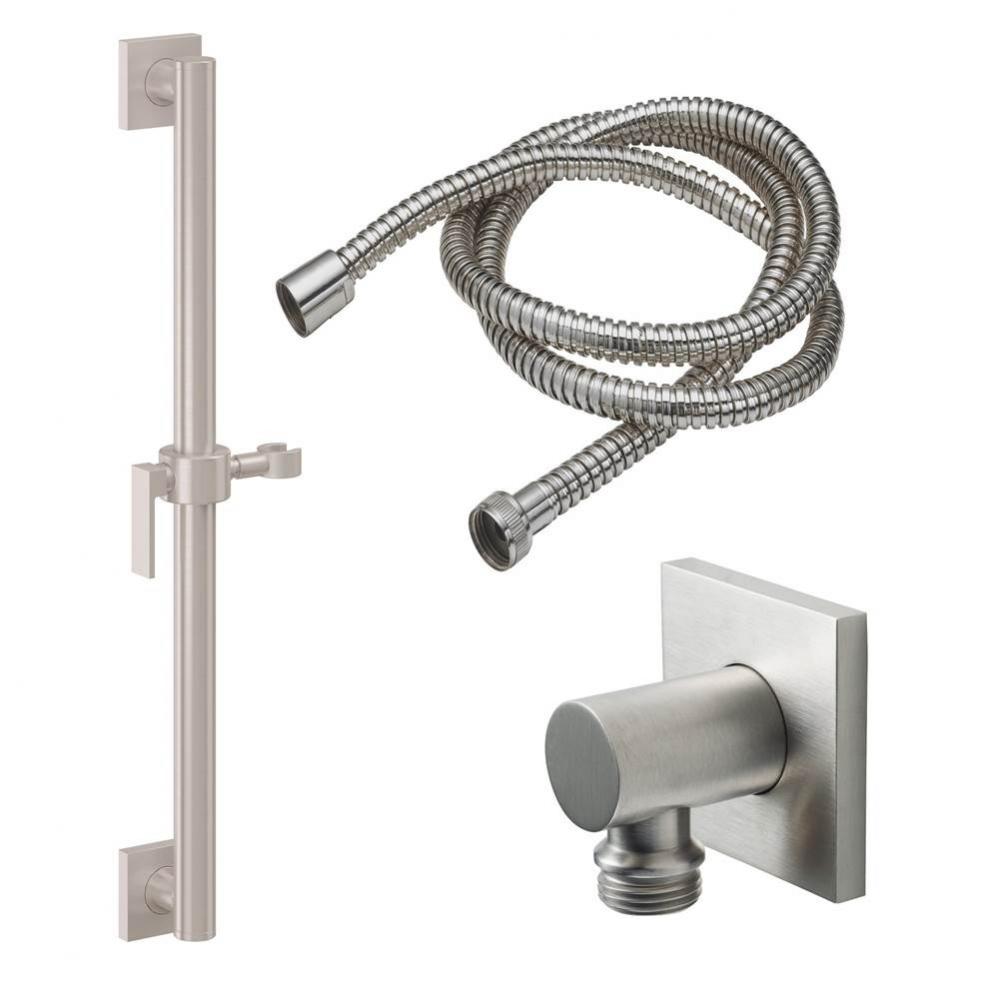 30'' Grab Bar Handshower Kit - Lever Handle with Square Base
