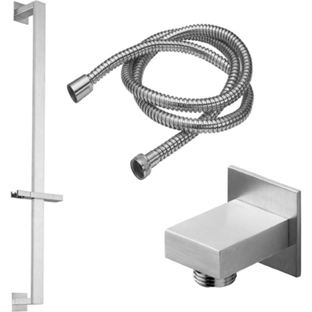 Slide Bar Handshower Kit - Rectangle Handle with Rectangle Base