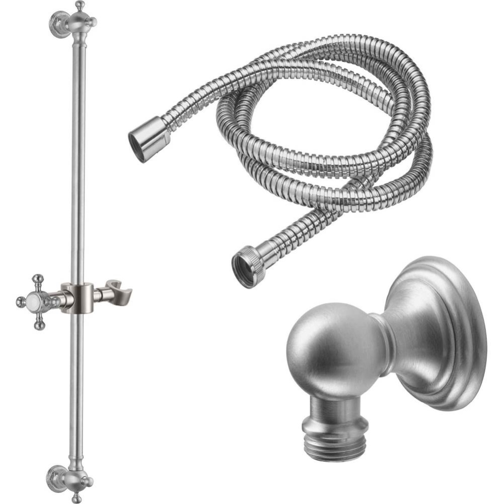 Slide Bar Handshower Kit - Cross Handle with Line Base