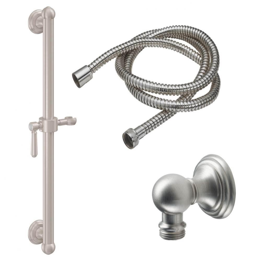 24'' Grab Bar Handshower Kit - Lever Handle with Line Base