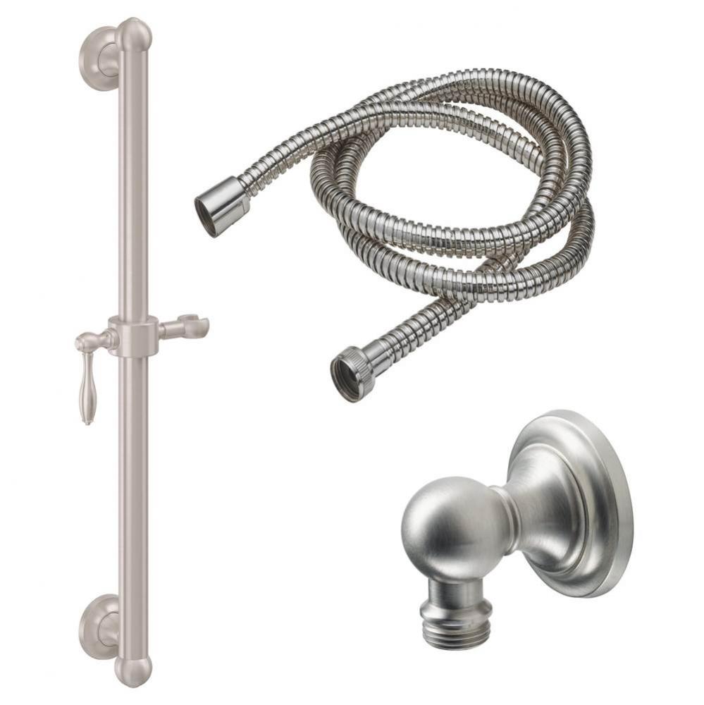 30'' Grab Bar Handshower Kit - Lever Handle with Concave Base