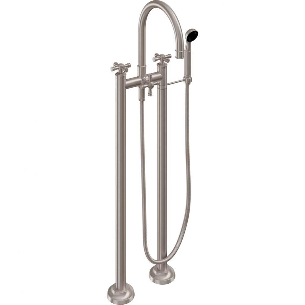 Floor Mount Tub Filler with Handshower