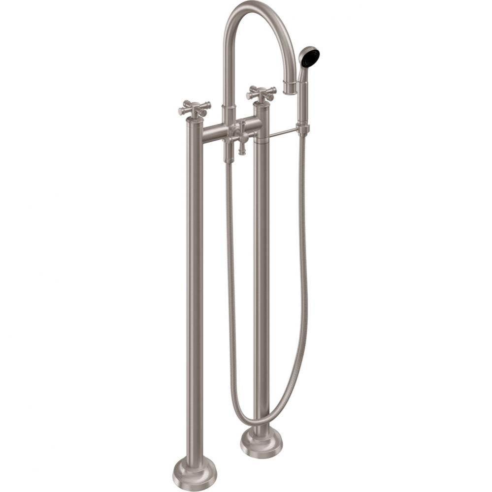 Floor Mount Tub Filler with Handshower